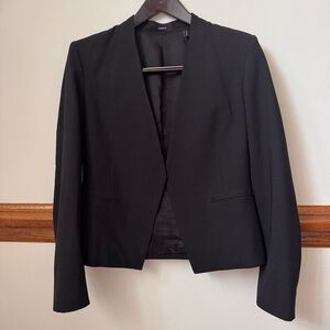 Theory Black Open-Front Classic Blazer, size 10